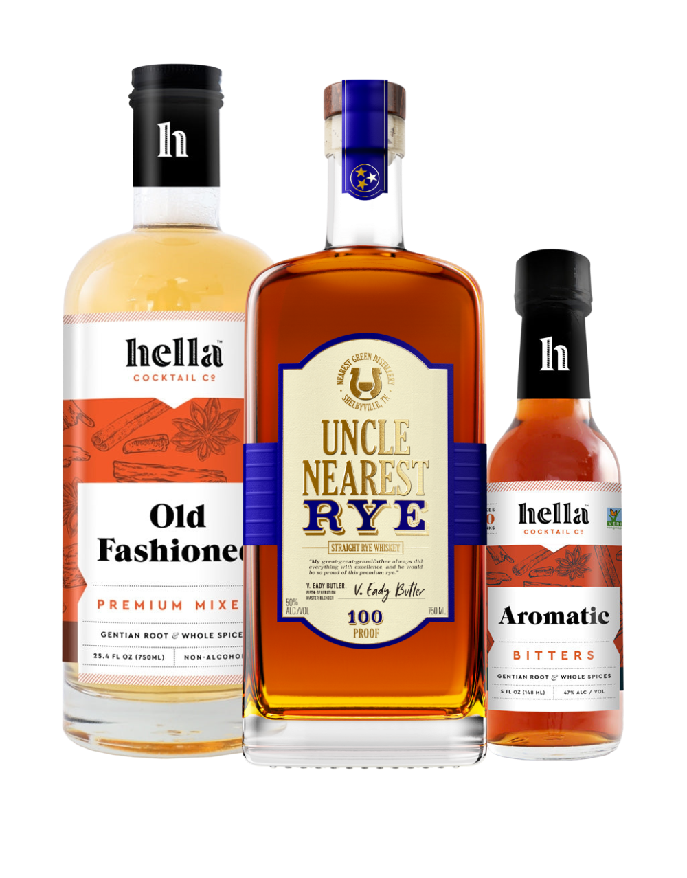 UNCLE NEAREST STRAIGHT RYE WHISKEY OLD FASHIONED COCKTAIL KIT