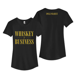 Ladies Whiskey Business Black T-Shirt